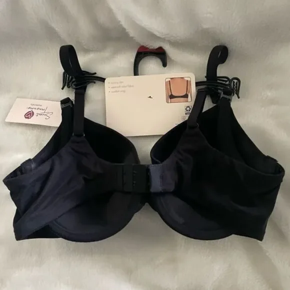 Nwt Secret Treasures Maternity Nursing Bra padded Black adjustable strap 34D,36C - Picture 5 of 7